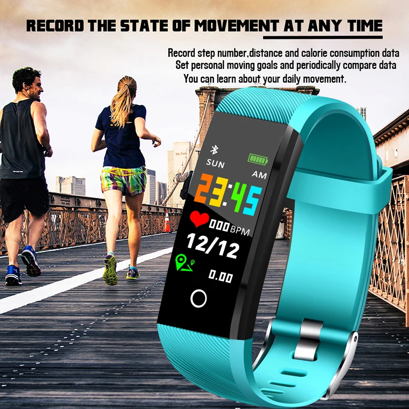 

BANGWEI Brand Smart Watch Men Fitness Tracker Pedometer Bluetooth Watch Women's Blood Pressure Heart Rate Monitoring Sport Watch