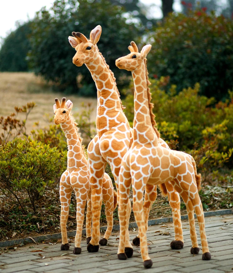 1 шт 100/120 см Гигантский Размер милая игрушка жираф Мягкая Игрушка Животные Куклы для детей домашний Декор подарок на день рождения