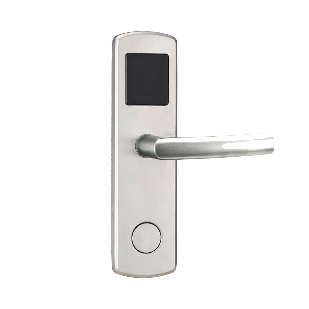 

L&S Electronic Card Lock Digital Door Lock US Mortise Stainless Steel Free-Style Handle Matte Silver L&S SL16-041MS-1