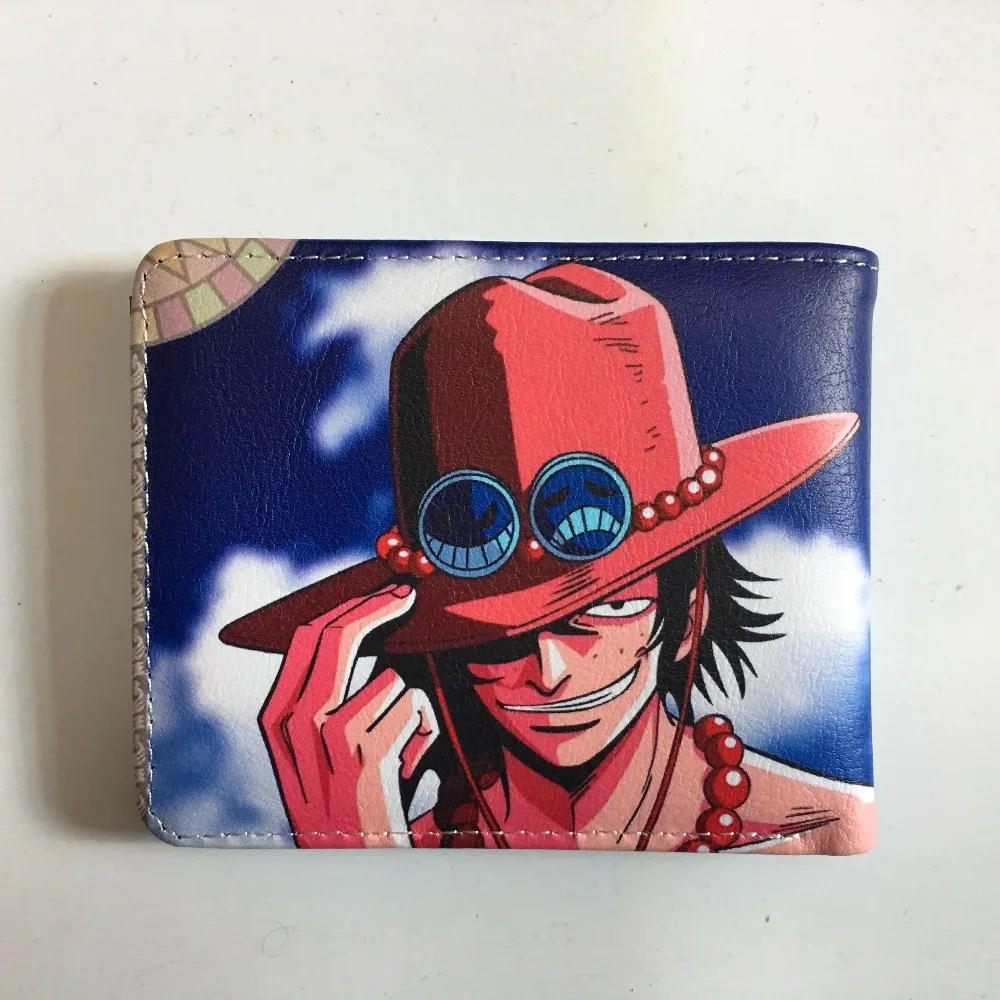 New Arrival Anime One piece Wallet Wanted Posters Design Short Purse
