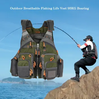 

Fishing Vest Fishing Safety Life Jacket Breathable for Swimming Sailing Boating Kayak Floating Exploration Surf Life Jackets