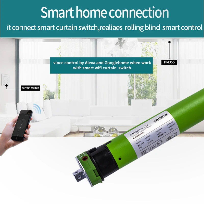 High Quality Original Dooya Tubular Motor 220V 50MHZ DM35S For Motorized Rolling Blinds