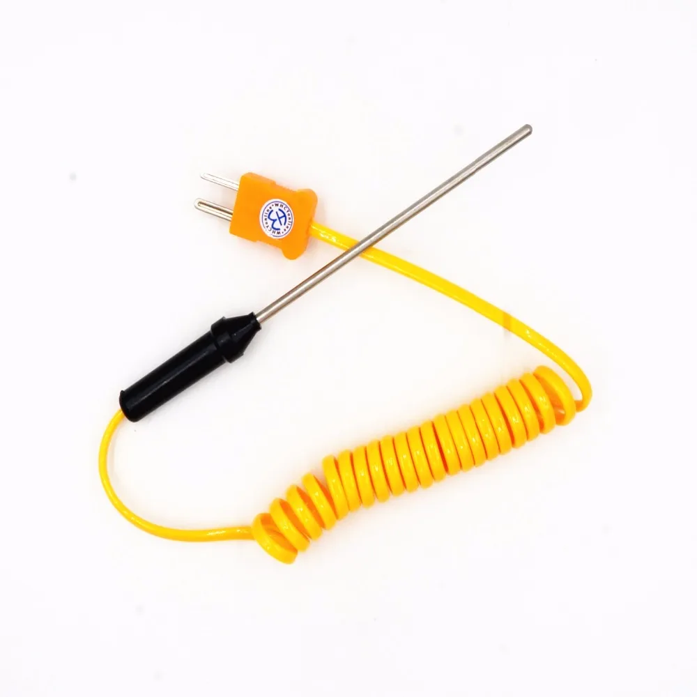 

WHCYonline 1pcs 1M Vertical telescopic length Wire Temperature Test K-type TP-02 TP02 TP-02B Thermocouple Sensor Probe Test line