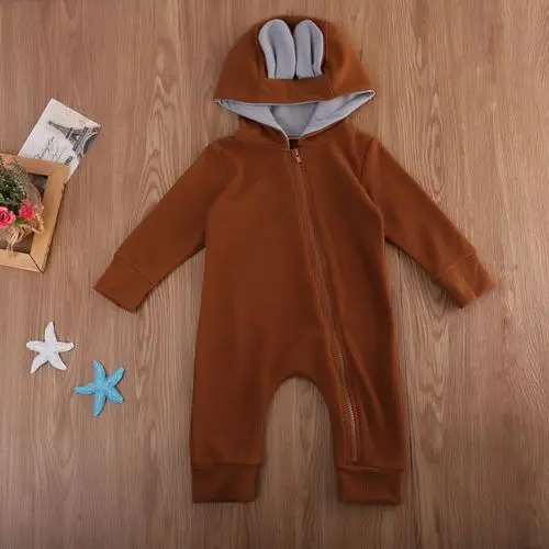 

Cute Newborn Baby Boy Girl Infant Deer Ear Bodysuit Jumpsuit Clothes Outfit res
