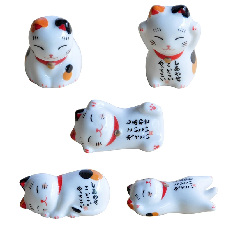 Lucky Cat Палочки для еды держатель японские керамические палочки для еды уход керамические Lucky Cat домашний отель керамические s милые
