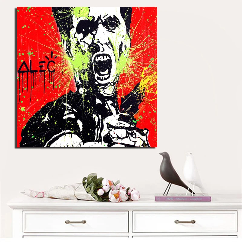 

Alec Monopoly Scarface Wall Art Canvas Posters And Prints Canvas Painting Decorative Pictures For Office Living Room Home Decor