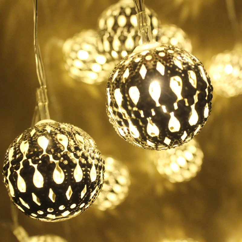1m golden moroccan orb led string lights battery operated with 10 leds christmas wedding decorative lights lumineuse guirlande - Decorative Orbs 1m golden moroccan orb led string lights battery operated with 10 leds christmas wedding decorative lights lumineuse guirlande - Decorative Orbs