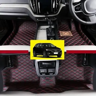 

Right Hand Drive! Leather Car Floor Mat Pad FloorLiner For Volvo XC60 2018-2019