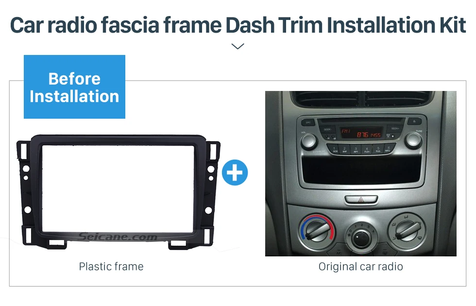 Seicane 2Din Fame для 2010- Chevrolet Sail Car Radio Fascia DVD для ремонта стерео аппаратуры панель приборной панели модифицированный монтажный комплект рамка