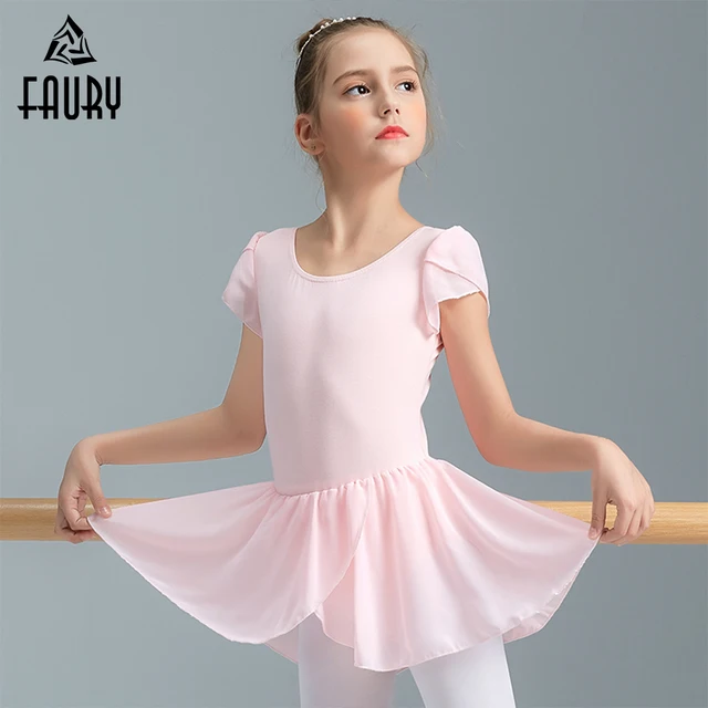 2018 Girls' Ballet Dance Dress Children's Gymnastics Leotard Skirt Kids