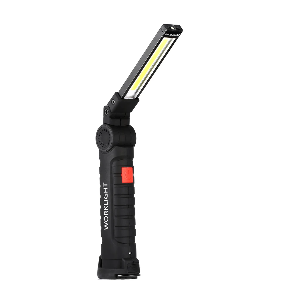 

Foldable COB LED Repair Flashlight Flexible Hand Torch Work Light Magnetic Inspection Lamp USB Charging Portable Lamp Camping