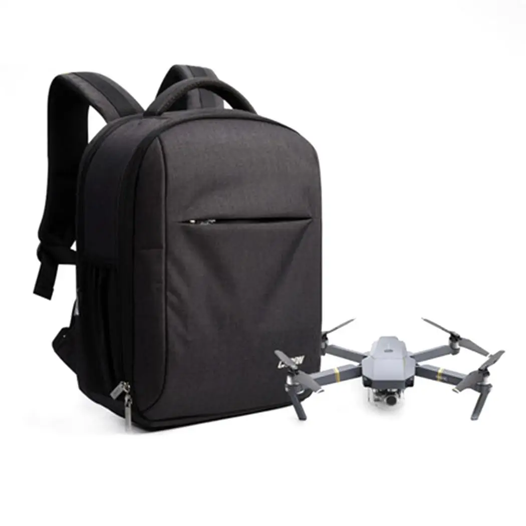

Drone Laptop Large Capacity Travel Backpack With USB Black Zipper Charging Hole