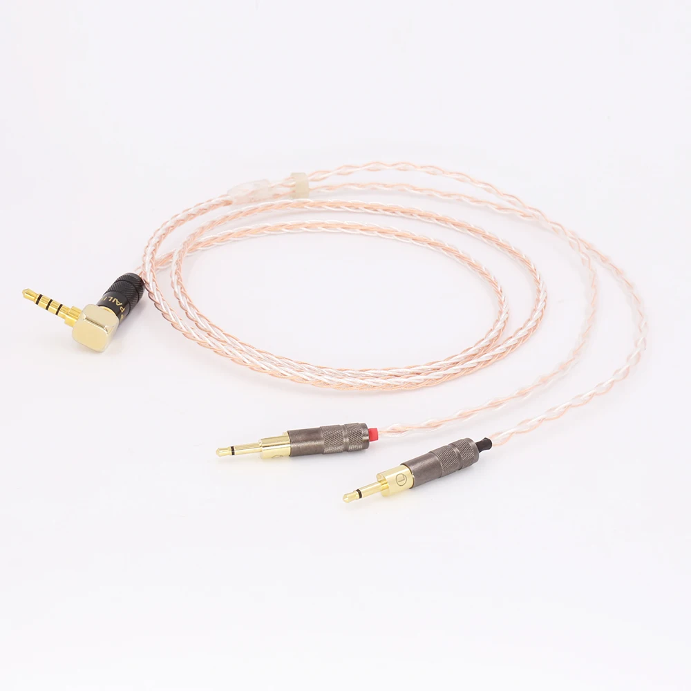 3 5mm Right Angled 4pole TRRS Re Zero Balanced Upgraded Audio Headphone Cable