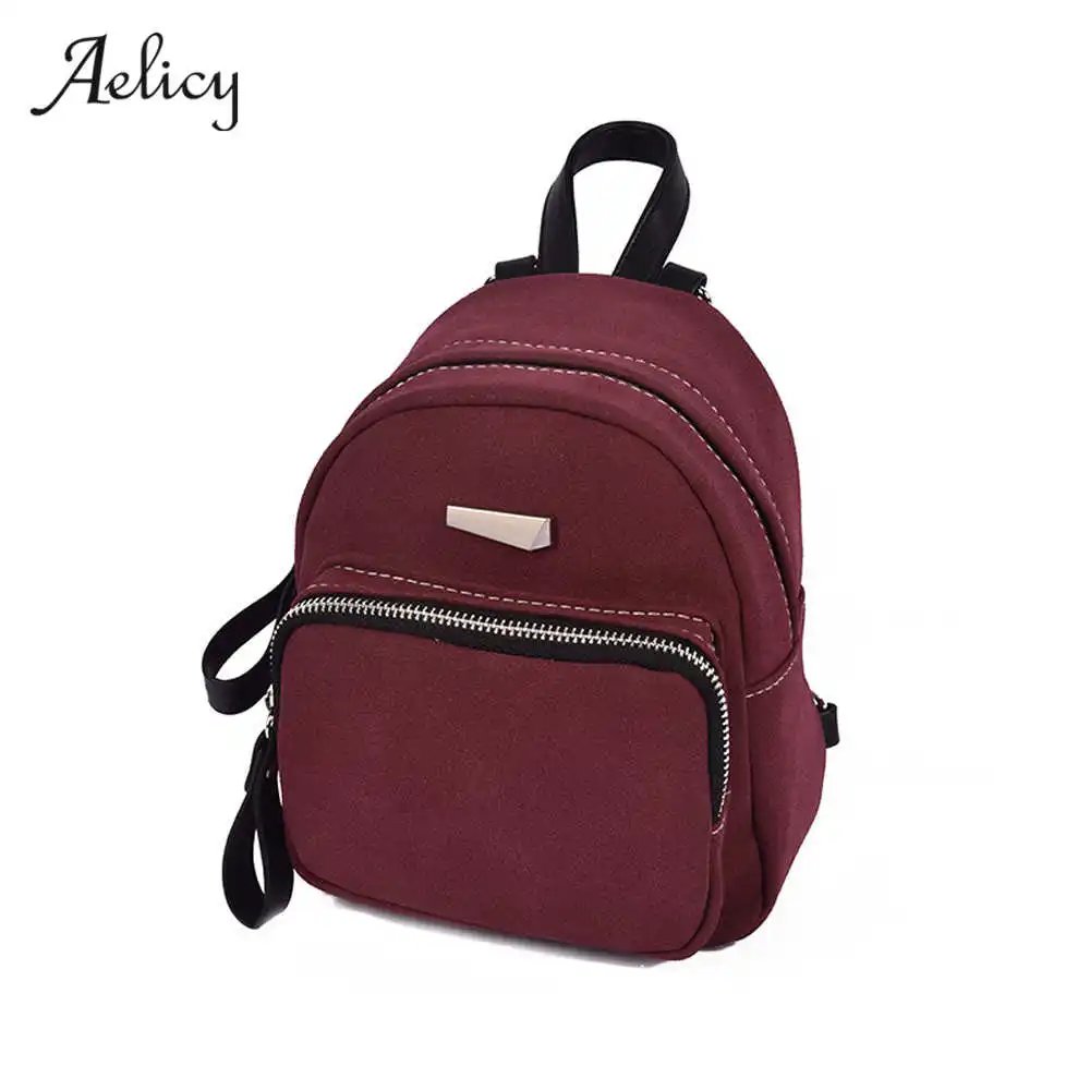

Aelicy Fashion Female Bag High Quality PU Leather Women Bag College Students Mini Backpack Girls Small Bags mochila feminina