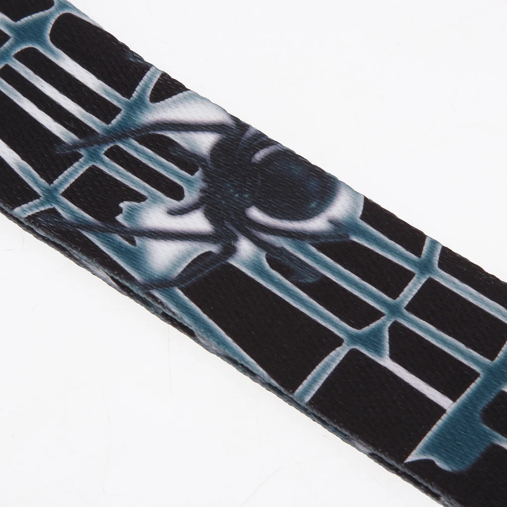 Tooyful Durable Cool Printing Pattern T/C Ukulele Shoulder Strap 4 String Guitar Belt Musical Instrument Accessory