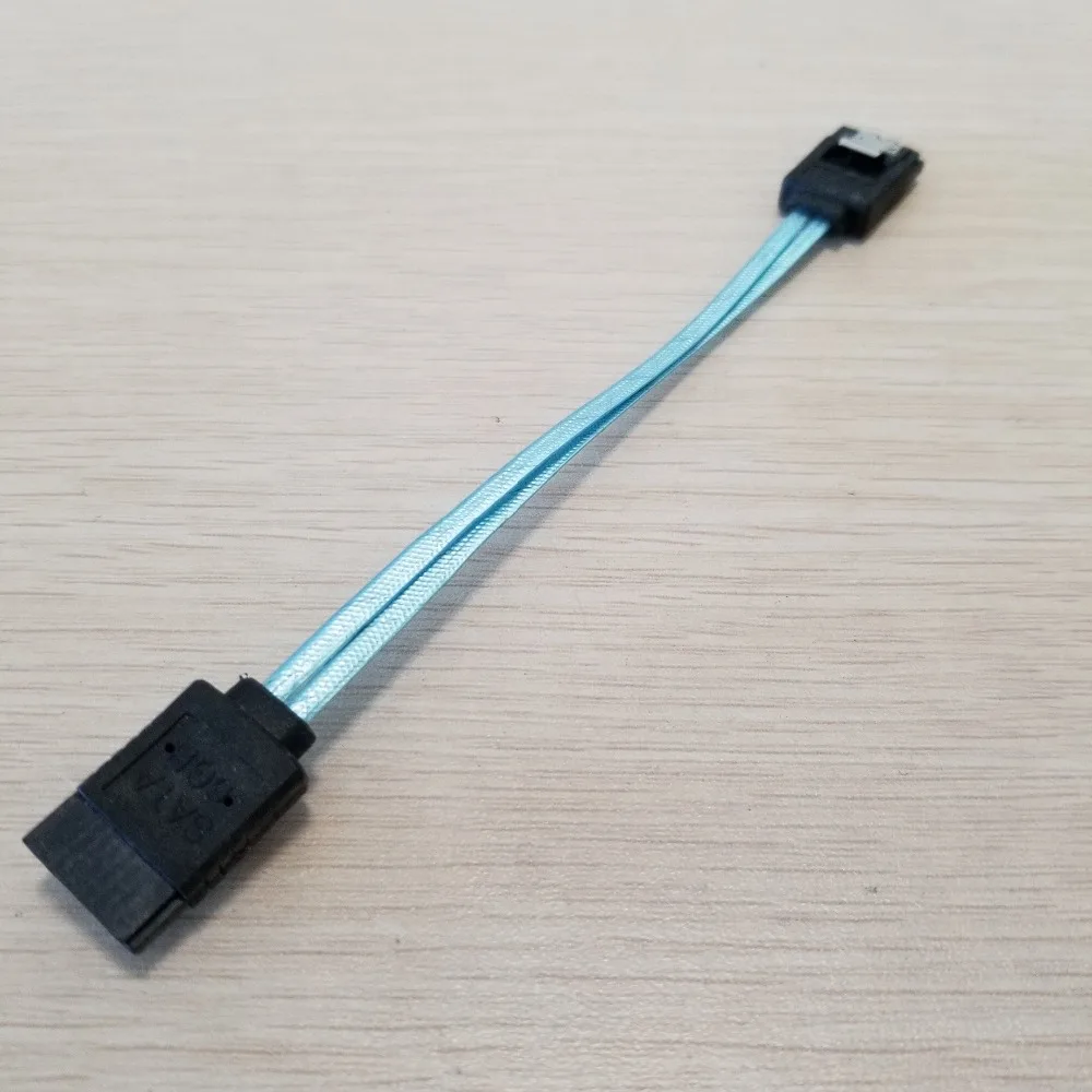 

50pcs/lot Ultrashort SAS Line Double Dual-Channel SATA3 Hard Drive Data Cable (6Gbps) Double Straight Head with Shrapnel 10CM