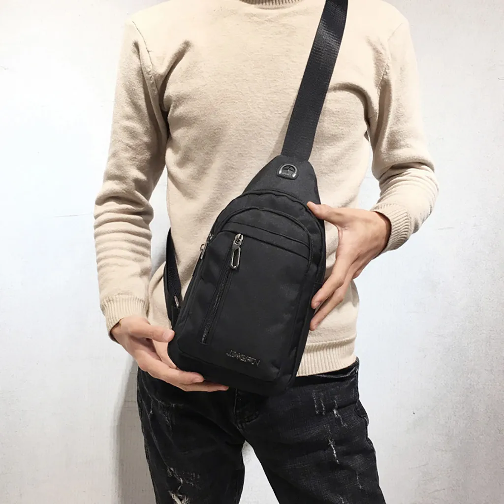 Новая мужская модная повседневная маленькая сумка дикая универсальная сумка-мессенджер модное на одно плечо клетчатая грудь мягкая ручка овальная сумка 50