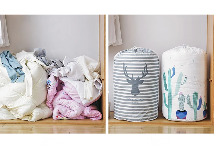 PEVA Домашний Органайзер, сумка для хранения одежды, упаковка игрушек, сумка для стеганого шкафа, органайзер для одежды, сумка для подушки, одеяло, постельные принадлежности