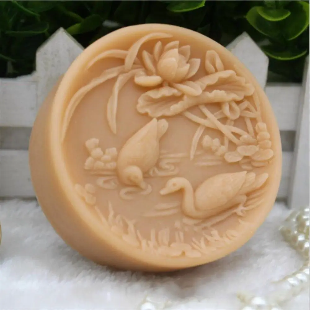 Grainrain Silicone Soap Mold Bird Mandarin Duck Silicone Mold for Soap