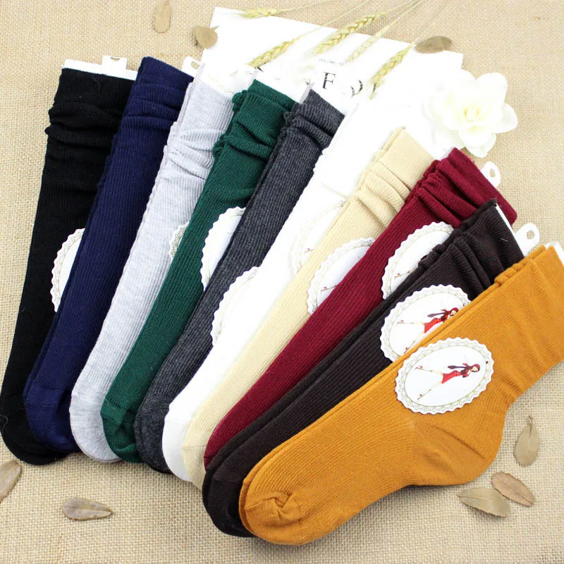 Осень-зима, удобные женские носки для девочек, одноцветные ворсовые носки без пятки GDD99