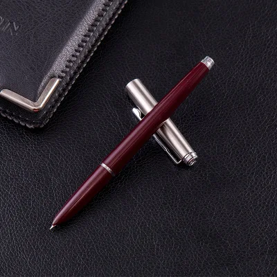 Wingsung Fashion and Classical Fountain Pen with 0.5mm Iridium Nib High Quality Smooth Writing Pens for Student Ink Pens - Цвет: Бургундия