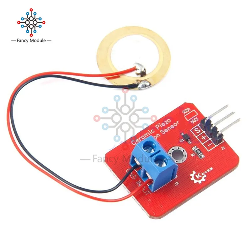 

Drum Simulate Piezoelectric Ceramic Vibration Sensor Module for Arduino DIY KIT
