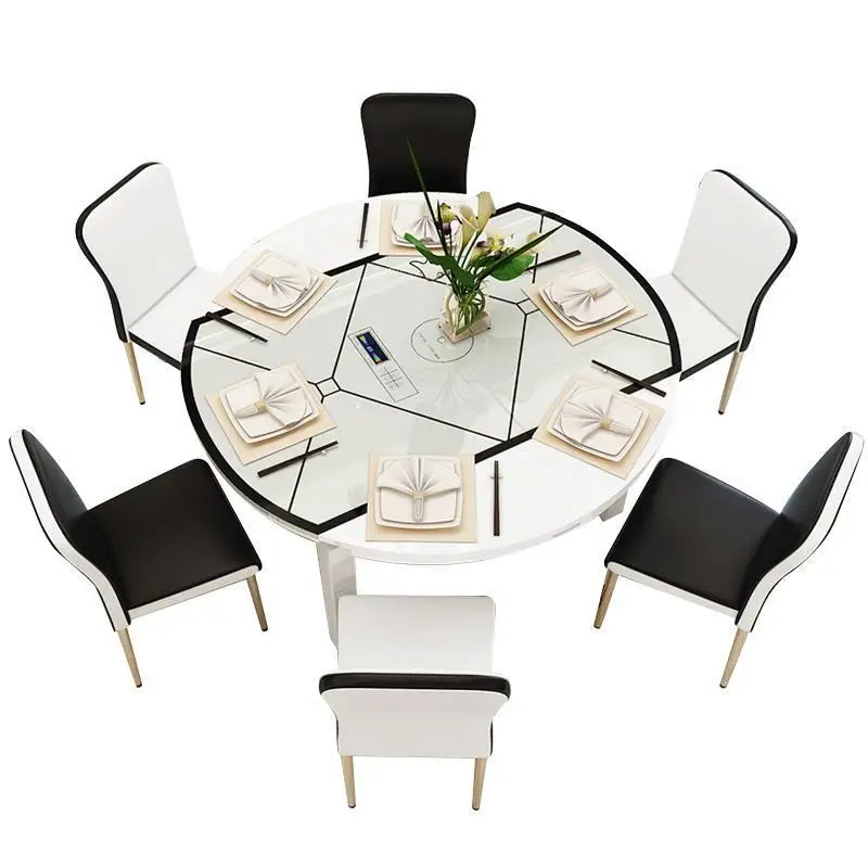

Comedores Mueble Pliante A Manger Moderne Tafel Redonda Kitchen Dinning Set Round Desk Bureau Mesa De Jantar Tablo Dining Table