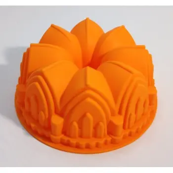 

Free shipping * Sculpted Castle Cathedral Bundt Pan Bakewae silicone mold
