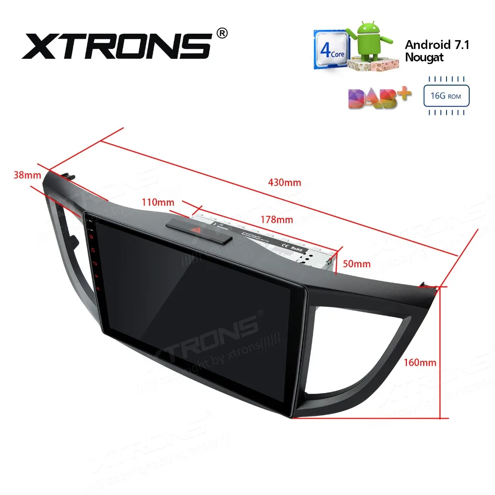 Мультимедийная система XTRONS для HONDA стерео проигрыватель на Android 10 1 с экраном 7