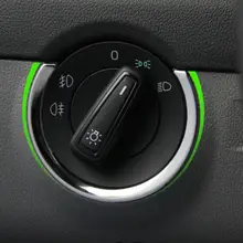 Для VW Skoda Octavia A7 крышка переключателя фар наклейка рамка из нержавеющей стали авто аксессуары