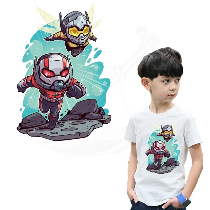 

Cartoon Ant-Man and the Wasp patches for clothing DIY children's T-shirt Sweatshirt clothing patches termoadhesivos transfer