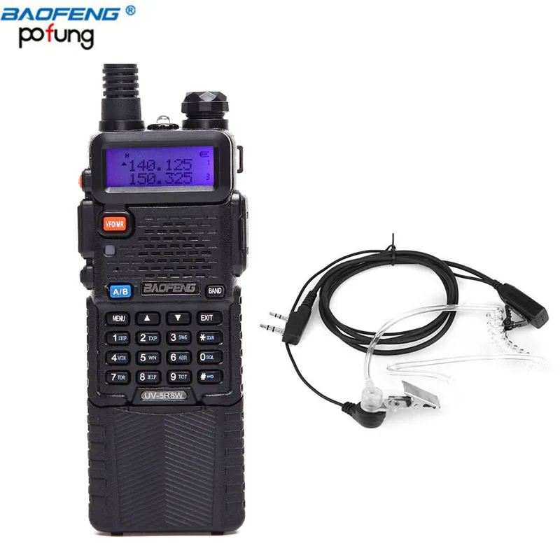 Baofeng UV-5R8W рация 3800 мАч 8 Вт/4 Вт/1 Вт двухстороннее радио 10 км двухдиапазонный УКВ и УВЧ СВ радиостанция+ одна воздушная Акустическая трубка-наушник