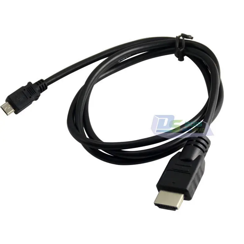 DANSPEED Премиум 1 м 3 фута микро-HDMI USB 2,0 B Тип папа-папа м/м блок питания Соединительный кабель зарядного устройства