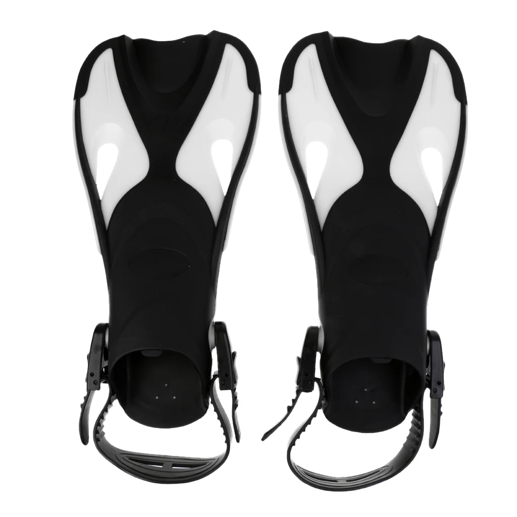Premium Scuba Diving Fins Open Heel Adjustable Scuba Diving Fins Flippers Snorkeling Swimming Water Sports Tool for Kids Child