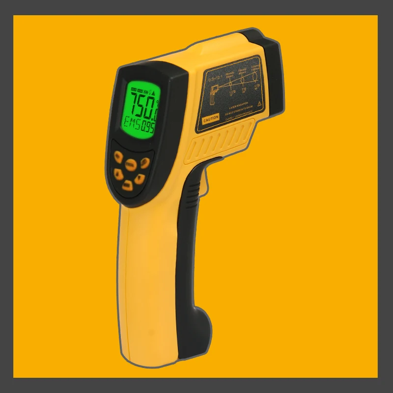 

Smart Sensor AR852B+ 12:1 digital Infrared thermometer -50~700C(-58-1292F) IR non-contact infrared thermometer temperature