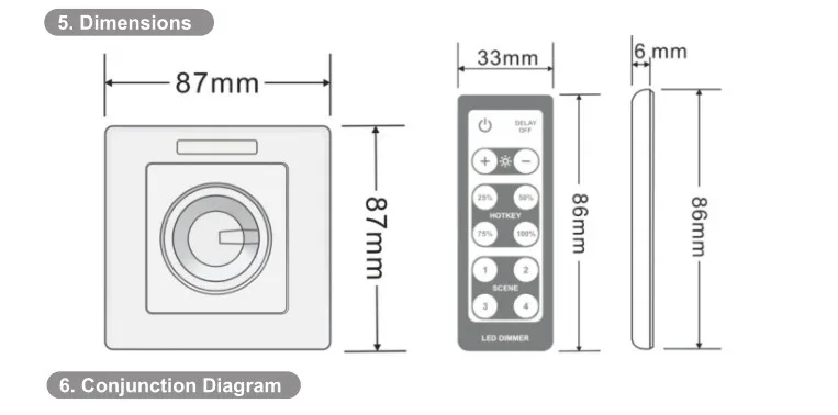 BC-320-010V; светодиодный сигнал Диммер; AC85-265V вход; AC85-265V выход; 0-10 В/ШИМ 5 В/ШИМ 10 В выходной сигнал