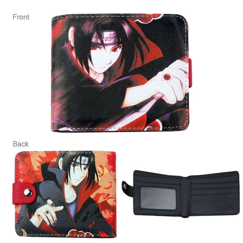 2 вида стилей Аниме Наруто Косплей короткий кошелек Uchiha Sasuke для держателя карты