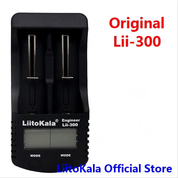 LiitoKala Lii-300 Digital 18650 battery Charger LCD Display Battery capacity test 18650 carregador bateria charger Free shipping