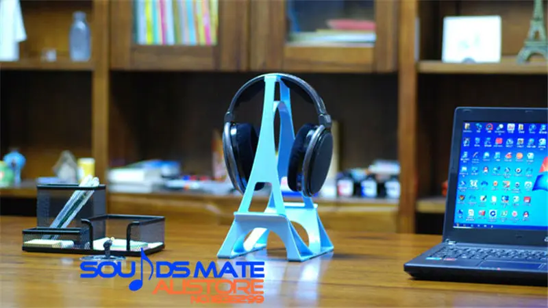 Tower Shaped On Ear Over Ear Around Ear Headphone Display Stand Holder With Phone Shelf