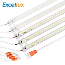 5 Pçs/lote 220V 50 CENTÍMETROS Levou Difícil Rígida Luz de Tira 5730 LEDs Alto Brilho Conduziu a luz do Bar 72 Leitoso Transparente LEVOU Tubos Fluorescentes