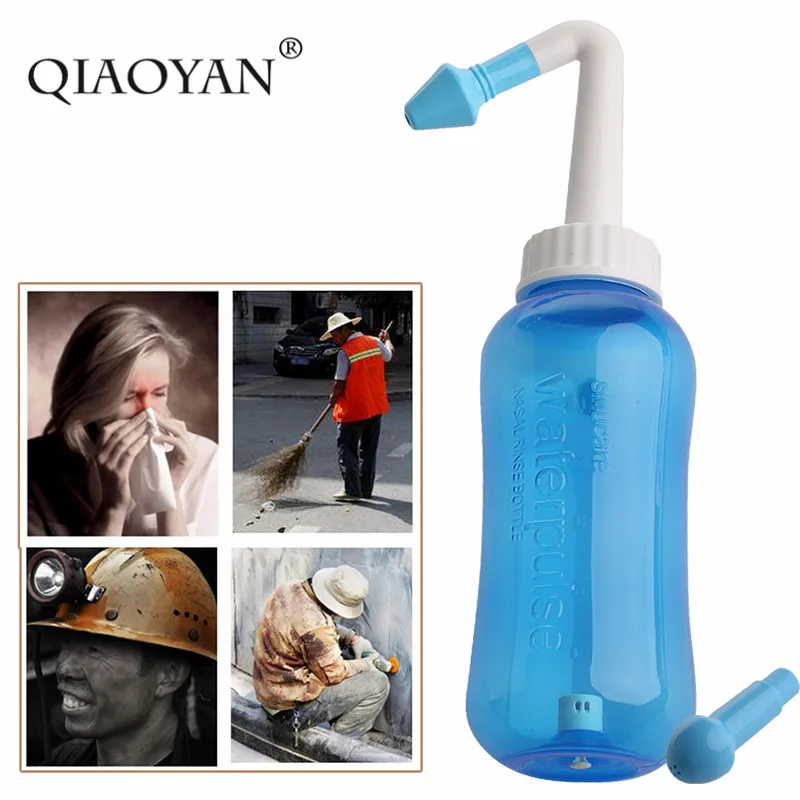 

Adults Children Nose Wash System Clean Sinus Allergies Nasal Pressure Neti pot