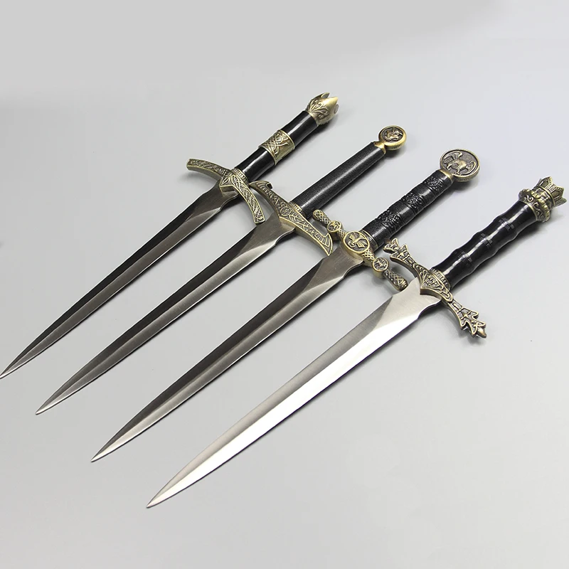Мини-меч из нержавеющей стали в европейском рыцарском стиле, реквизит для самообороны, игрушки для взрослых, домашний декор