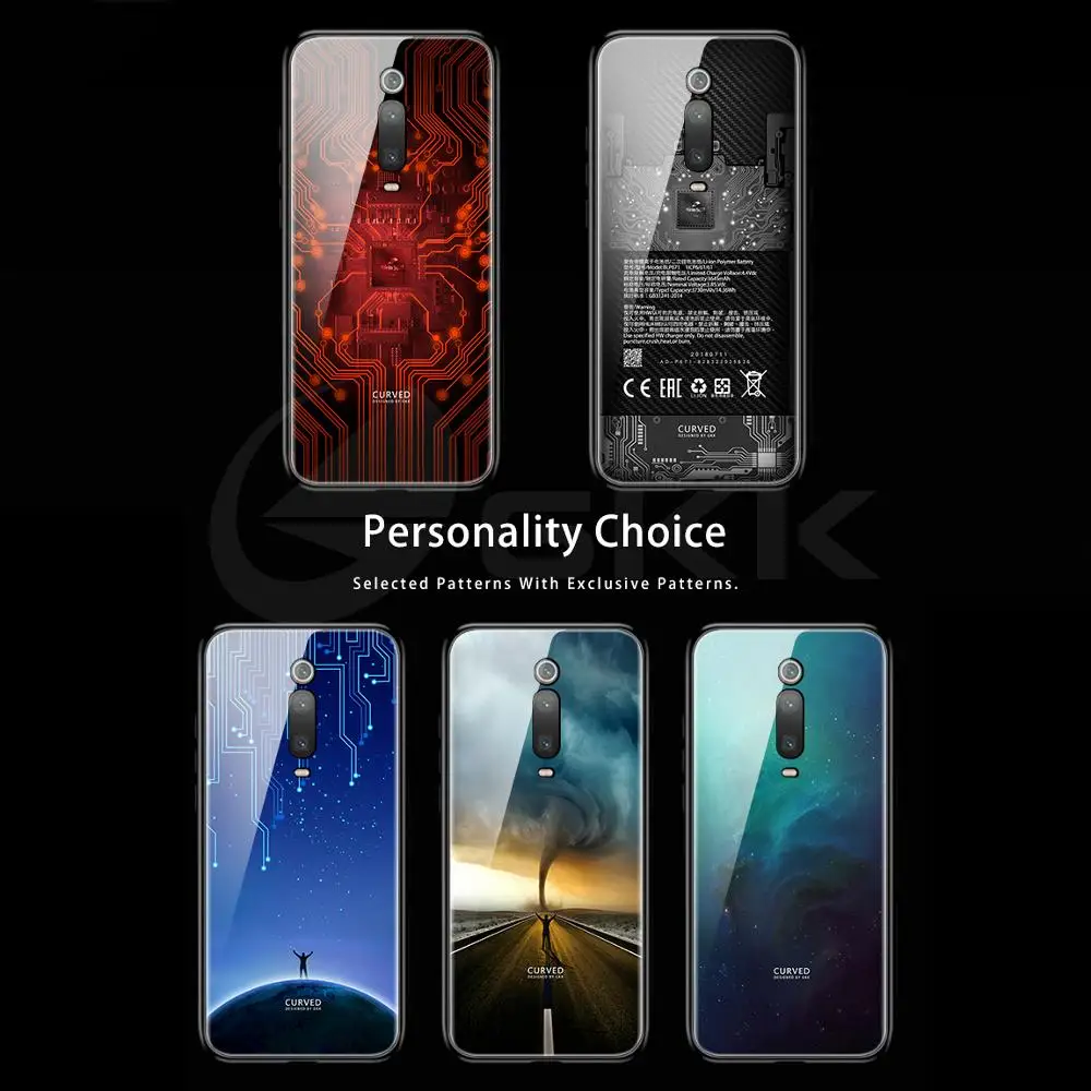 Чехол из закаленного стекла GKK для xiaomi redmi K20 Pro Чехол с защитой от воды и ударов чехол с мягкими краями для xiaomi mi 9T Pro Чехол Fundas