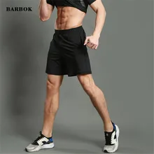 BARBOK новая летняя мужская Йога короткие для мужчин gyms светильник экстремальных видов спорта Шорты для мужчин с эластичной талией тренажерные залы быстросохнущие Шорты