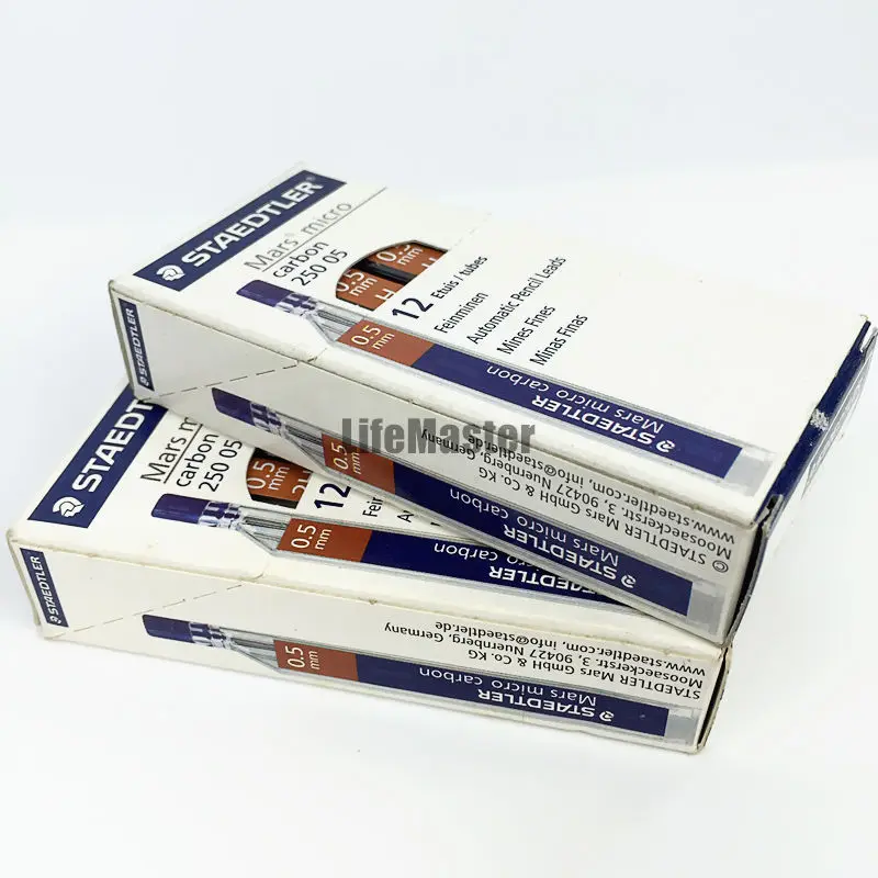 Фото LifeMaster Staedtler Mars Micro Carbon 250 05 механический карандаш 0,5 мм 2B/HB/H/2H письменные принадлежности №5
