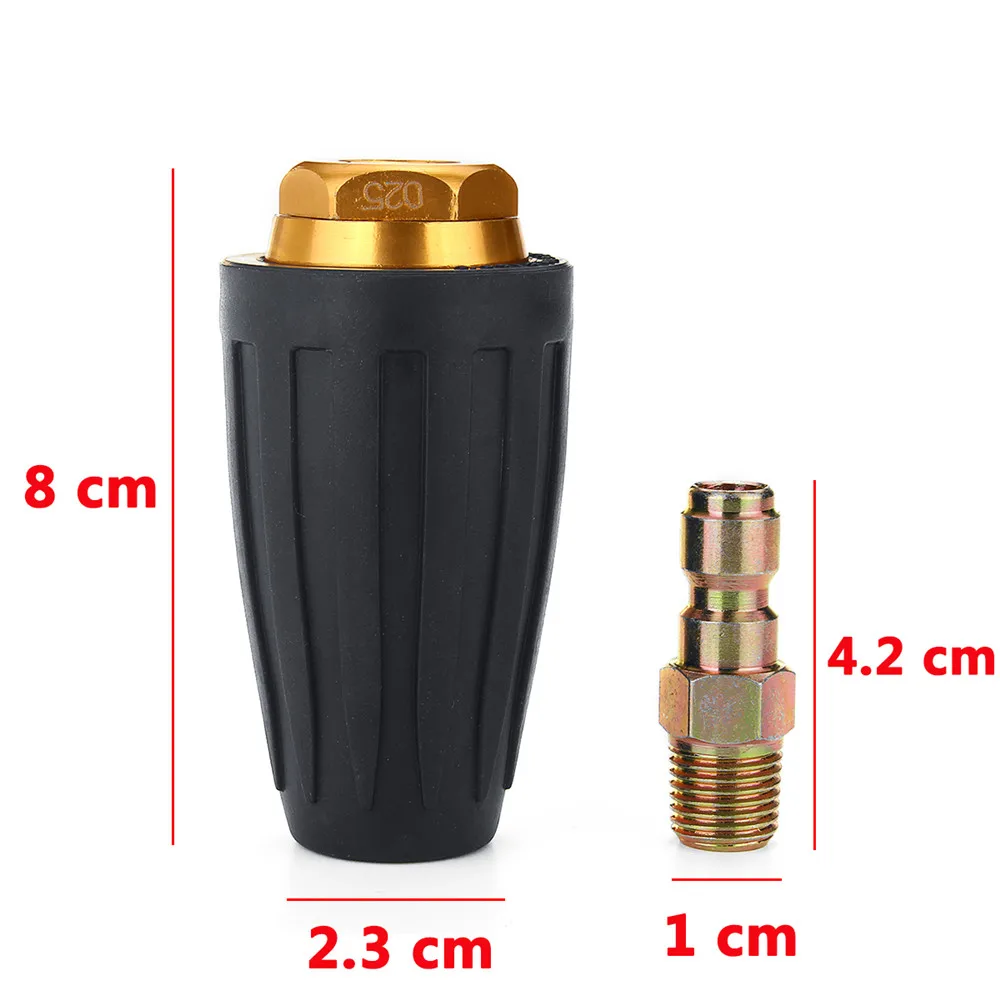 Ceny 1 4 do szybkiego łączenia obrotowy Turbo dysza 4000PSI 2.5 3.0 3.5 4.0 4.5Gpm myjnia samochodowa dla myjka ciśnieniowa Cleaner akcesoria