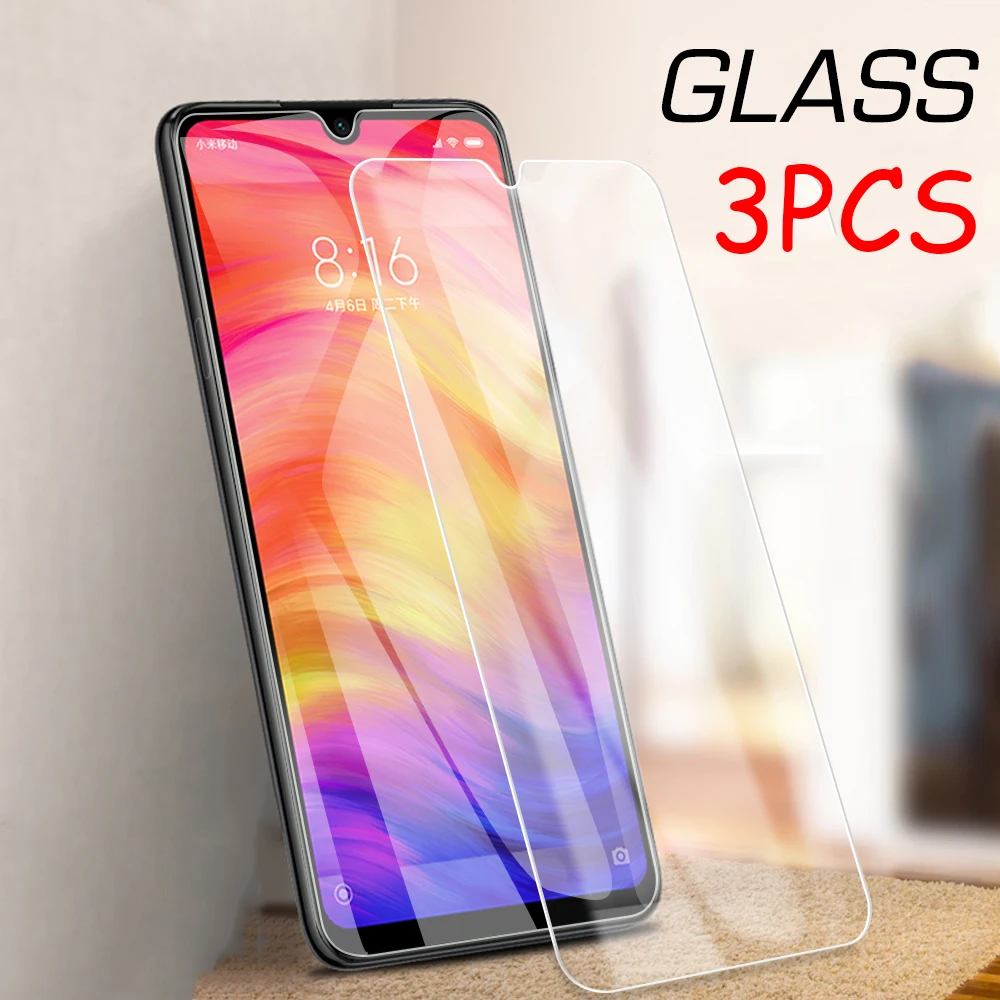 

3PCS/Lot Tempered Glass For Xiaomi Redmi 7 Note 5 7 6 Pro 5 Plus 6A Transparent Cover Front Protective Glass Film