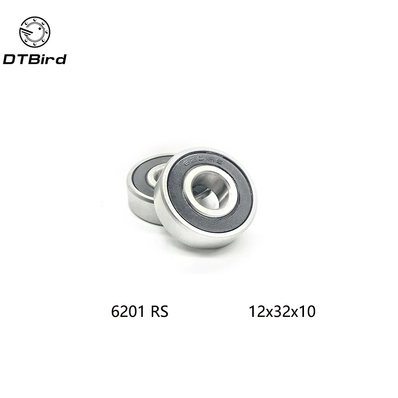 10Pcs 6201 2RS 6201RS 6201rs 6201 rs Deep Groove Ball Bearings 12 x 32 ...