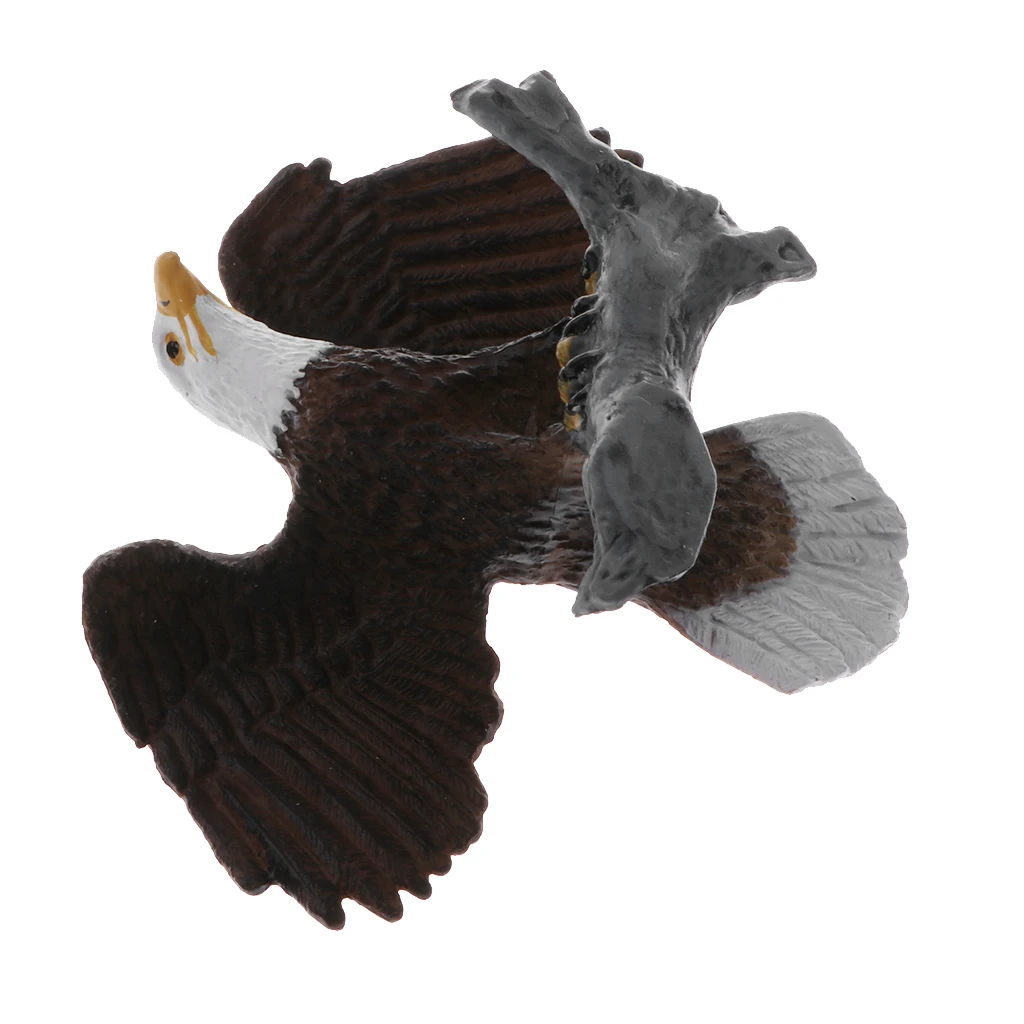 Plastic Realistic Wildlife Jungle Forest Animals Bald Eagle Action Figure Toys Kids Toddler Nature Toys Home Decor Collectibles