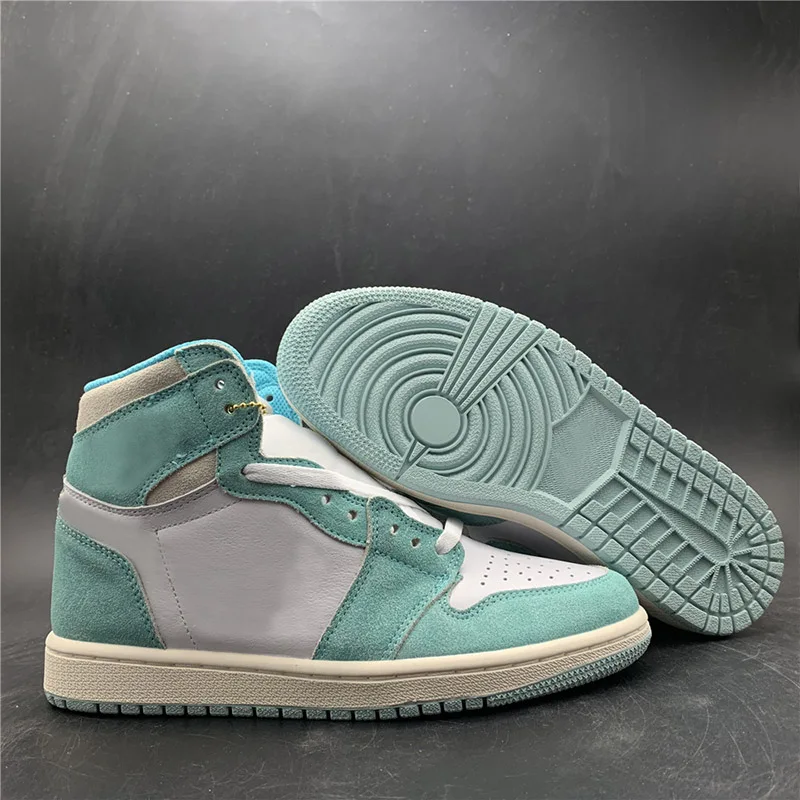 

2019 Cheap wholesales Turbo Green Basketball Shoes 1s Suede Lake Green White Designer Fashion Mens Athletic Trainers Sneakers